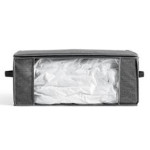 Paris Prix Housse De Rangement Sous Vide "Press" 60cm Gris