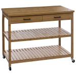 paris prix Ilot de Cuisine 2 Niveaux "Linha" 108cm Naturel