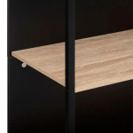 Paris Prix Ilot De Cuisine Design "Aliaj" 115cm Naturel & Noir