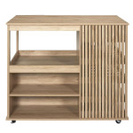 Paris Prix Ilot De Cuisine Design "Klaus" 105cm Marron