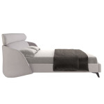 Paris Prix Lit Adulte Avec Sommier "Rich" 180x200cm Gris Clair