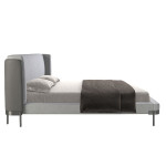 Paris Prix Lit Adulte Avec Sommier "Roderick" 180x200cm Gris