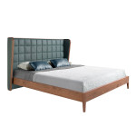 Paris Prix Lit Adulte Avec Sommier "Tessie" 180x200cm Vert Foncé