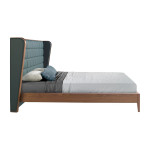 Paris Prix Lit Adulte Avec Sommier "Tessie" 180x200cm Vert Foncé