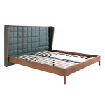 paris prix Lit Adulte Avec Sommier "Tessie" 180x200cm Vert Foncé