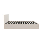 Paris Prix Lit Adulte Coffre Velours "Bonito" 140x190cm Beige