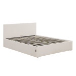 paris prix Lit Adulte Coffre Velours "Bonito" 140x190cm Beige