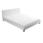 Paris Prix Lit Adulte Design à Led "Mera" 140x190cm Blanc