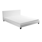 paris prix Lit Adulte Design à Led "Mera" 140x190cm Blanc