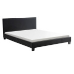 paris prix Lit Adulte Design à Led "Mera" 140x190cm Noir
