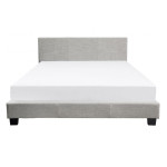 Paris Prix Lit Adulte Design "Mera" 140x190cm Gris Clair