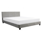 Paris Prix Lit Adulte Design "Mera" 140x190cm Gris Foncé