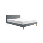 Paris Prix Lit Adulte En Tissu" Cormat" 160x200cm Gris Foncé