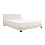 Paris Prix Lit Adulte En Tissu "Mera" 140x190cm Naturel