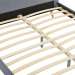 Paris Prix Lit Adulte En Tissu "Opamo" 140x190cm Gris Foncé