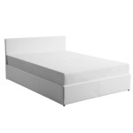 Paris Prix Lit Adulte En Tissu "Relevable" 160x200cm Blanc