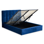 Paris Prix Lit Adulte Sommier Relevable "Birma" 140x190cm Bleu