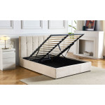 Paris Prix Lit Adulte Sommier Relevable "Birma" 160x200cm Beige