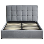 Paris Prix Lit Adulte Sommier Relevable "Birma" 180x200cm Argent