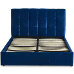 Paris Prix Lit Adulte Sommier Relevable "Birma" 180x200cm Bleu