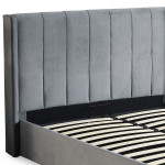 Paris Prix Lit Adulte Sommier Relevable "Fady" 180x200cm Gris