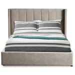 Paris Prix Lit Adulte Sommier Relevable "Fady" 180x200cm Taupe