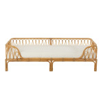 Paris Prix Lit Banquette En Rotin "Pierre" 77x186cm Naturel