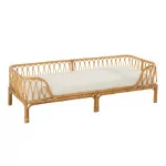 paris prix Lit Banquette en Rotin "Pierre" 77x186cm Naturel