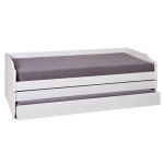 paris prix Lit Banquette Enfant Bois "Axel" 90x200cm Blanc