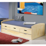 Paris Prix Lit Banquette Enfant Bois "Rob" 90x200cm Naturel