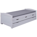 Paris Prix Lit Banquette Enfant En Bois "Rob" 90x190cm Blanc