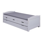 Paris Prix Lit Banquette Enfant En Bois "Rob" 90x200cm Blanc