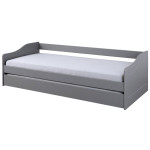 paris prix Lit Banquette Enfant "Malta" 90x200cm Gris