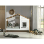 Paris Prix Lit Cabane Enfant "Babs II" 90x200cm Blanc