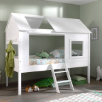 Paris Prix Lit Cabane Enfant "Charlotte" 90x200cm Blanc