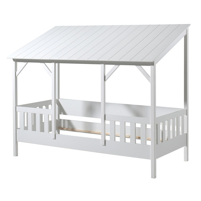 Paris Prix Lit Cabane Enfant En Bois "Housebed III" 90x200cm Blanc