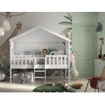 Paris Prix Lit Cabane Enfant "Housebed" 90x200cm Blanc