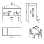 Paris Prix Lit Cabane Enfant "Housebed" 90x200cm Blanc