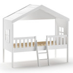 paris prix Lit Cabane Enfant "Housebed" 90x200cm Blanc