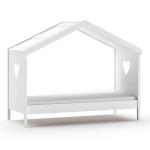 Paris Prix Lit Cabane Enfant Ouvert "Amori" 90x200cm Blanc