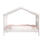 paris prix Lit Cabane Enfant Ouvert & Barrière "Amori" 90x200cm Blanc