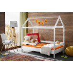 Paris Prix Lit Cabane Enfant "Tymmi House" 80x160cm Blanc Mat