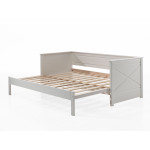 Paris Prix Lit Capitaine Amovible Enfant "Pino" 90x200cm Blanc