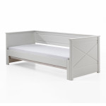 Paris Prix Lit Capitaine Amovible Enfant "Pino" 90x200cm Blanc