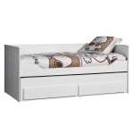 paris prix Lit Capitaine Enfant "Robin" 90x200cm Blanc