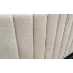 Paris Prix Lit Coffre Design Bouclette "Songa" 140x190cm Beige