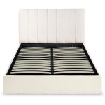 paris prix Lit Coffre Design Bouclette "Songa" 140x190cm Beige