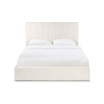 Paris Prix Lit Coffre Design Bouclette "Songa" 160x200cm Beige