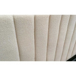 Paris Prix Lit Coffre Design Bouclette "Songa" 160x200cm Beige