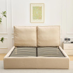 Paris Prix Lit Coffre En Tissu Bouclette "Herbert" 160x200cm Beige